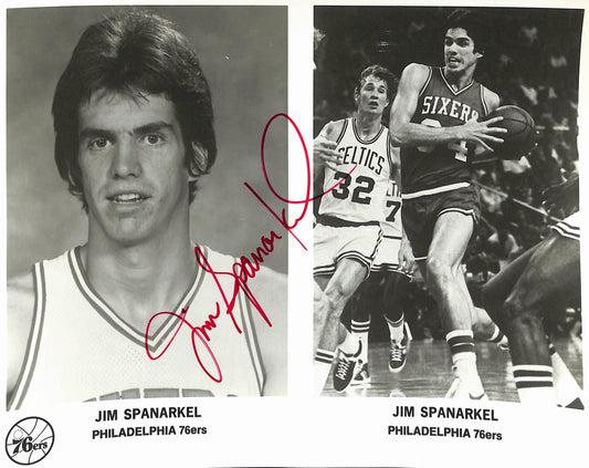 Jim Spanarkel 76ers Vintage Team Issued Signed/Auto 8x10 Photo 189152