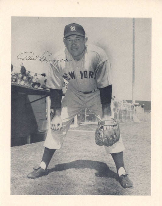 Allie Reynolds 1951 Team Issued 8x10 B/W Photo New York Yankees