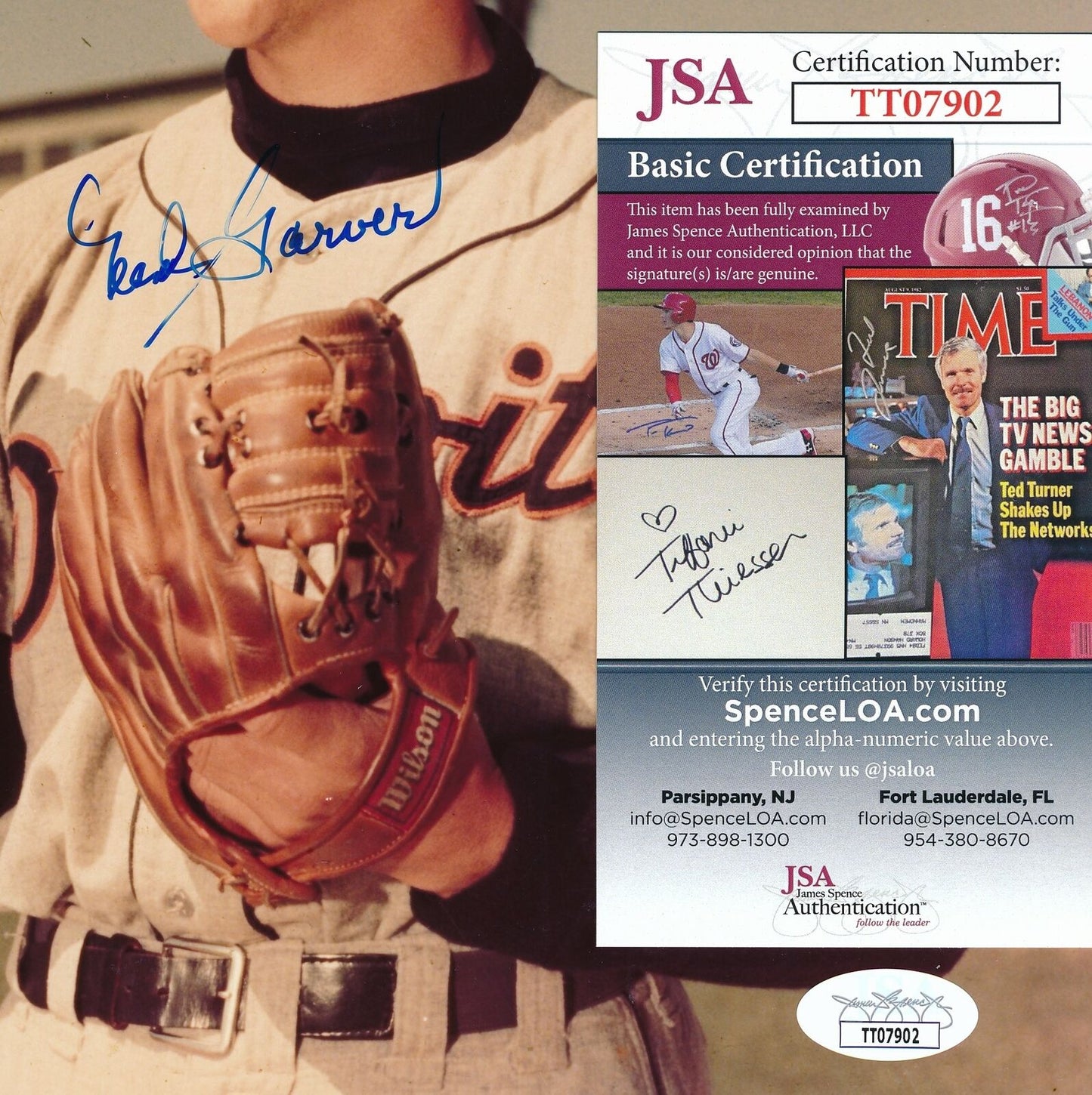 Ned Garver Detroit Tigers Signed/Autographed 8x10 Photo JSA 165056