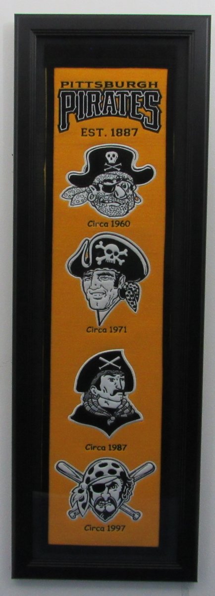 Pirates Felt Traditions Banner Framed