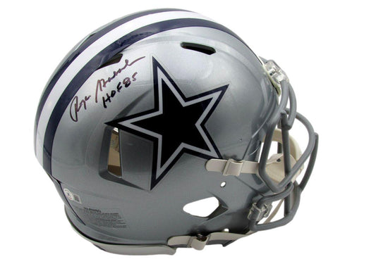 Roger Staubach HOF Autographed/Insc Full Size Speed Authentic Helmet Cowboys BAS