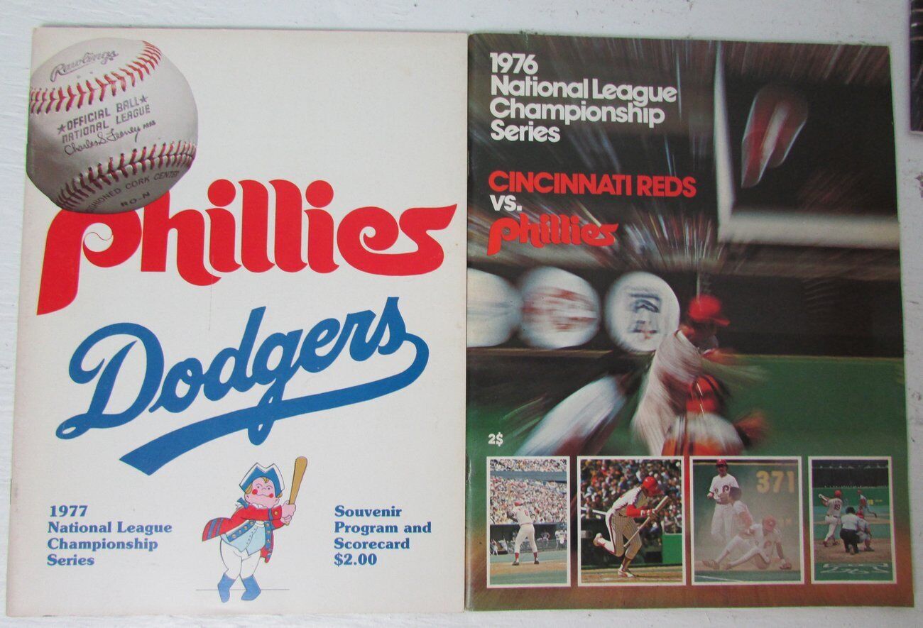 Lot of 5 MLB NL and AL Championship Series Game Programs 146822