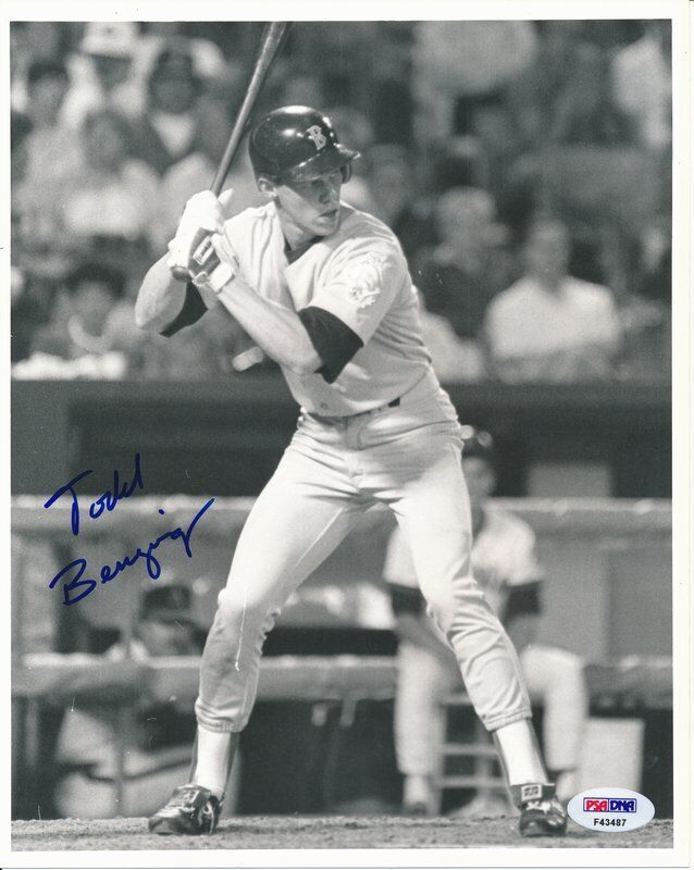 Todd Benzinger Red Sox Signed/Autographed 8x10 Photo PSA/DNA 138359