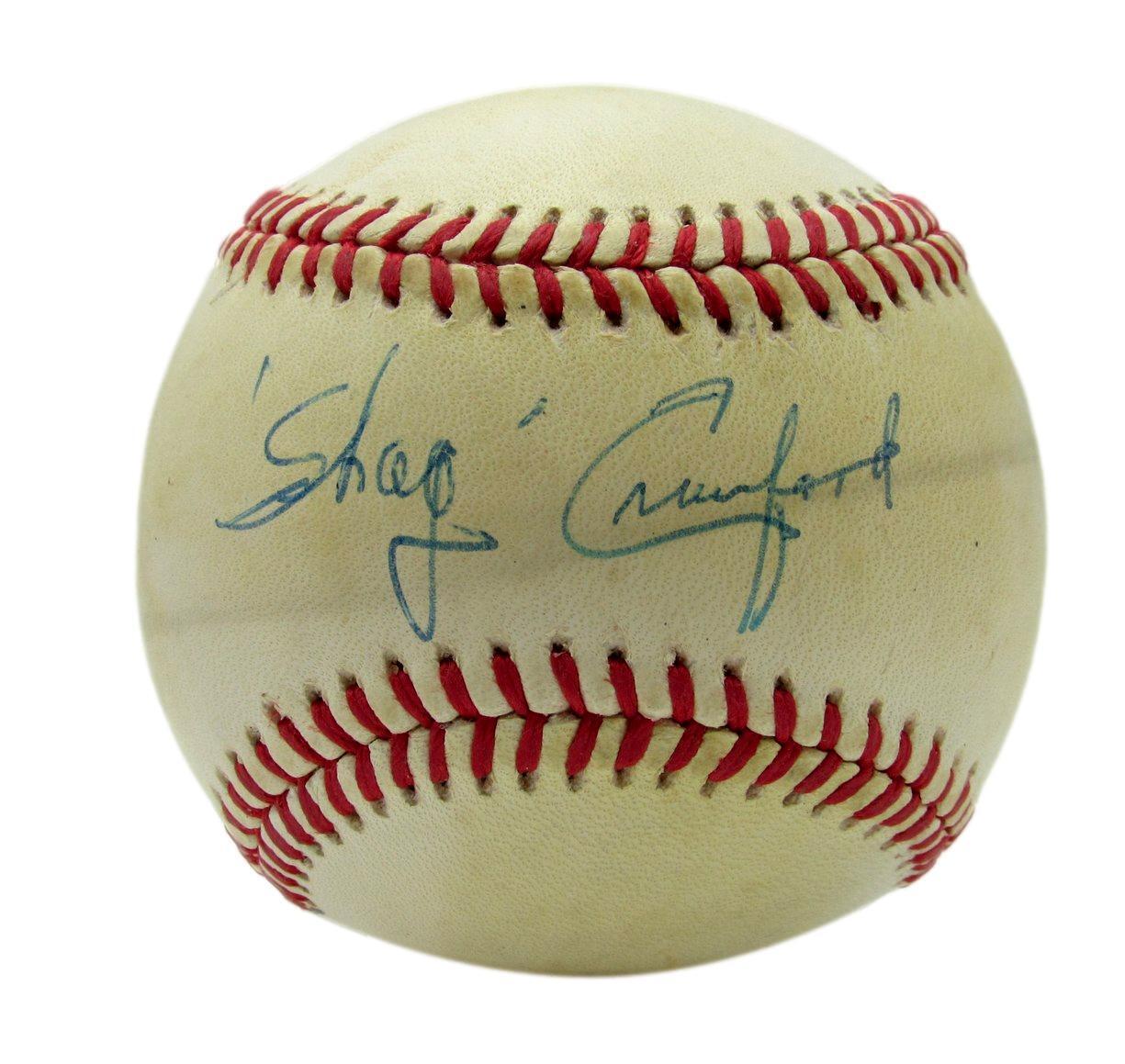 Harry Charles "Shag" Crawford Autographed ONL Baseball MLB Umpire PSA/DNA