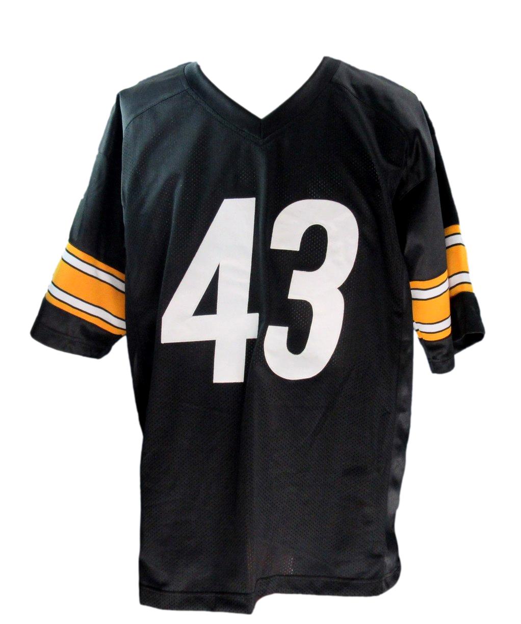 Troy Polamalu Signed/Auto Custom Black Football Jersey Steelers Beckett 190333