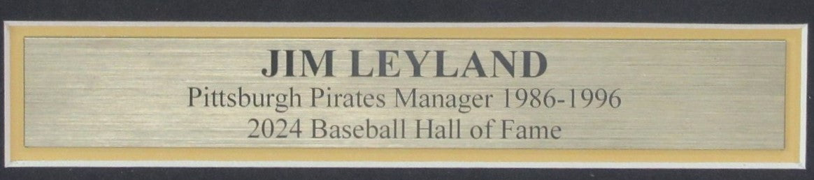 Jim Leyland HOF Signed/Autographed 8x10 Photo Pirates Framed JSA 189627