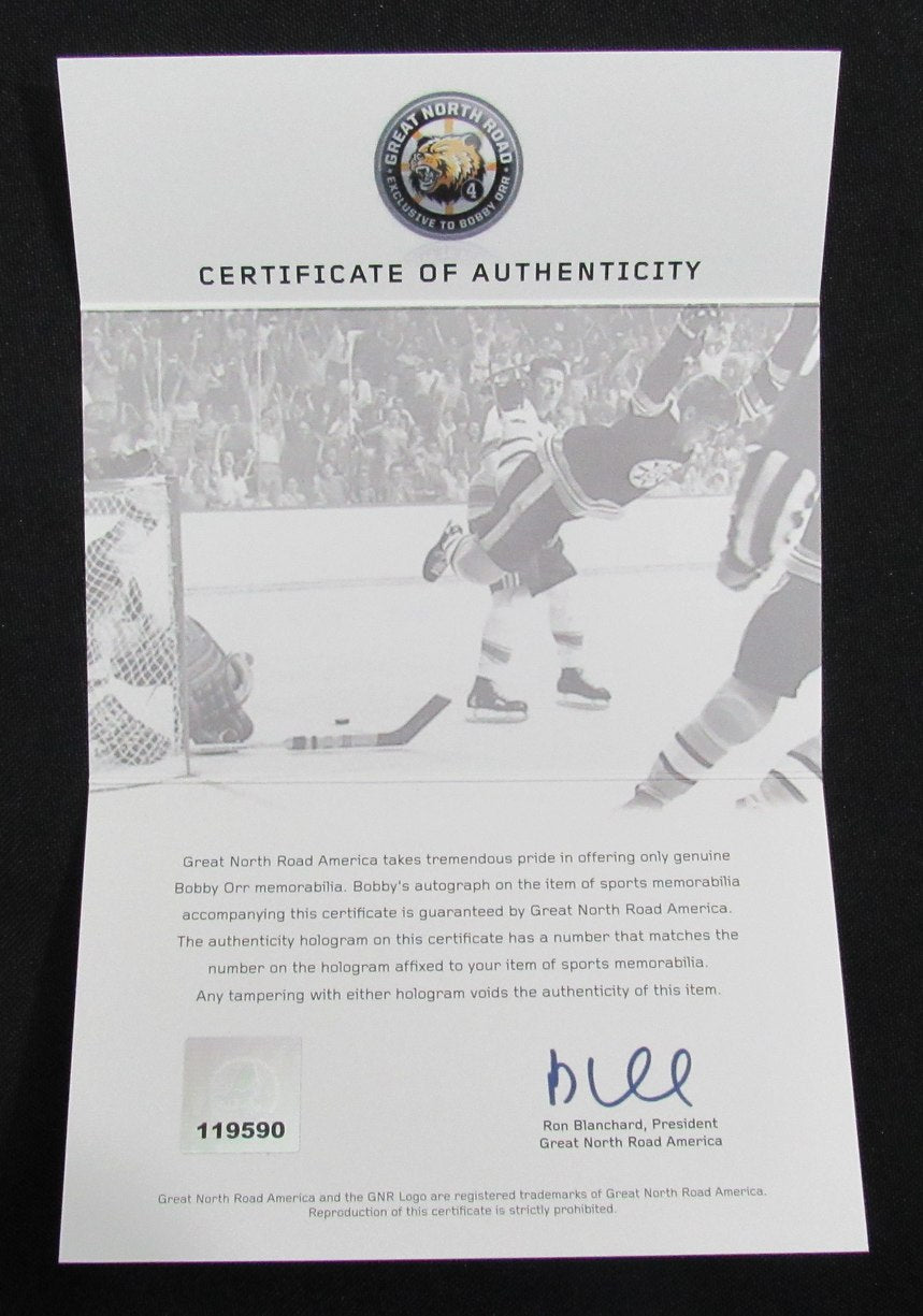 Bobby Orr HOF Signed 8x10 Photo Boston Bruins Framed GNR 187179