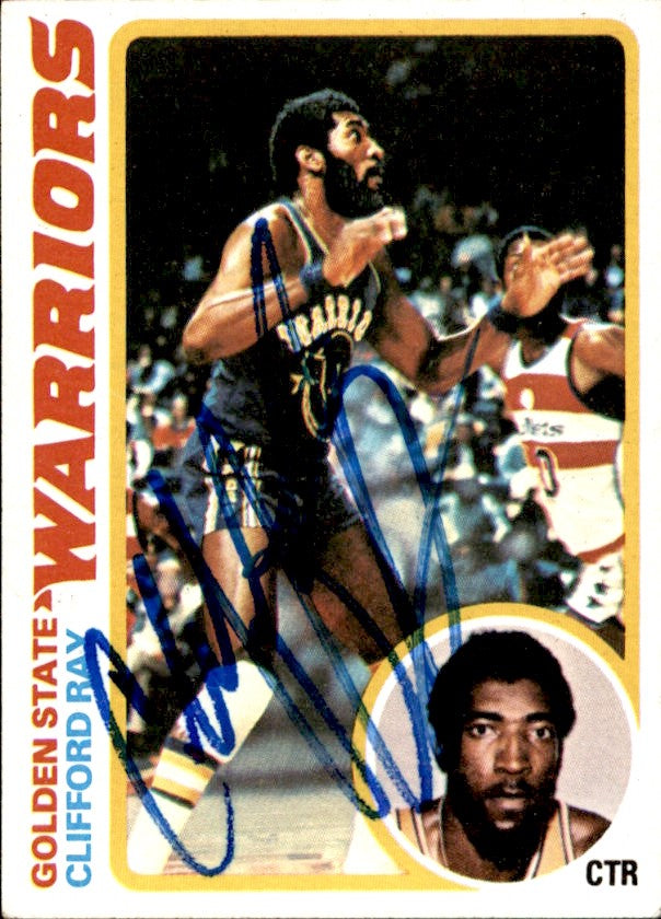 Clifford Ray Autographed 1978-79 TOPPS Basketball Card #131 Warriors 182999