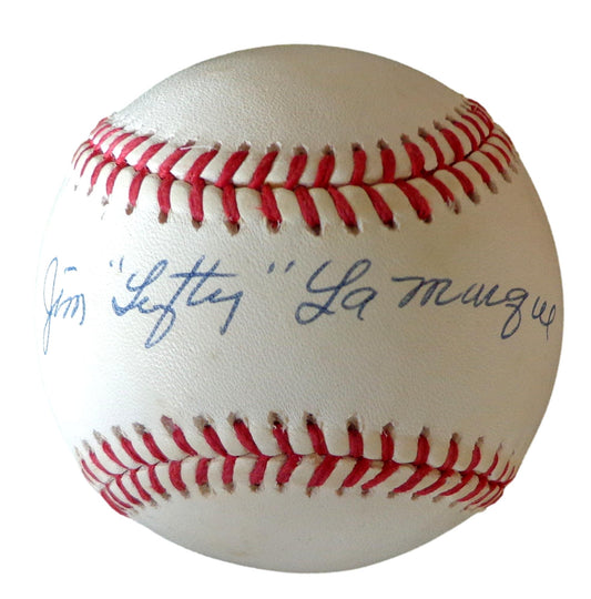 Jim "Lefty" LaMarque Autographed OAL Negro League Baseball KC Monarchs JSA179591