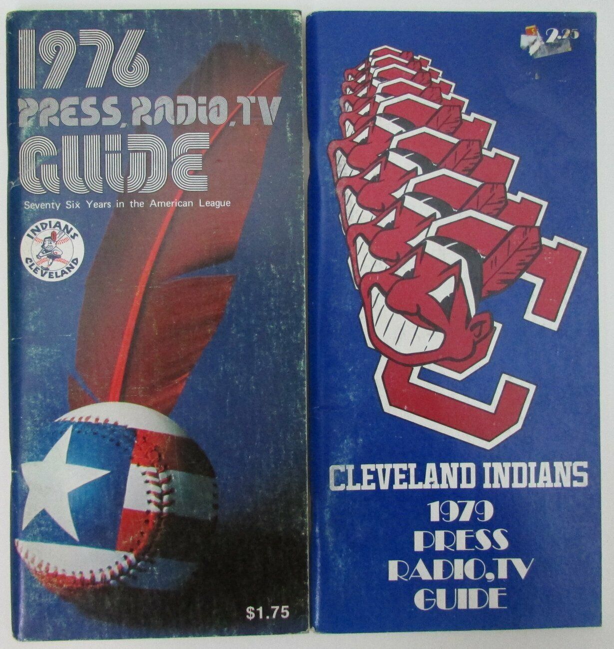 Lot of 2 Cleveland Indians Media/Press Guides 1976 and 1979 155205