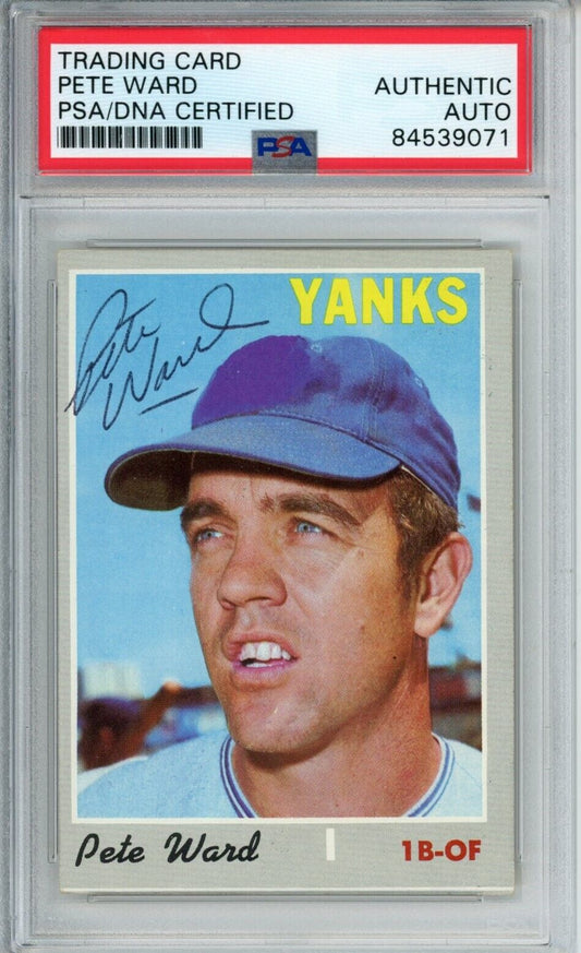 Pete Ward Yankees Signed/Autographed 1970 TOPPS Card #659 PSA/DNA 166881