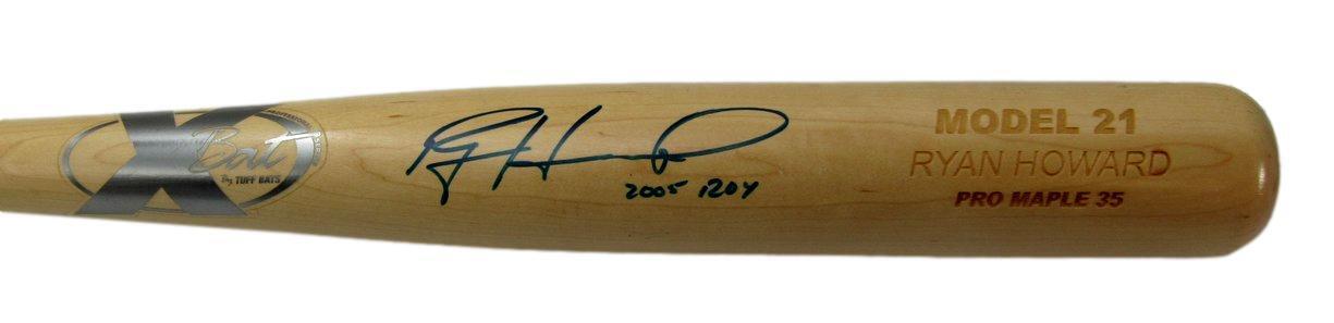 Ryan Howard Autographed/Inscribed X Bat Player Model Phillies JSA 180926