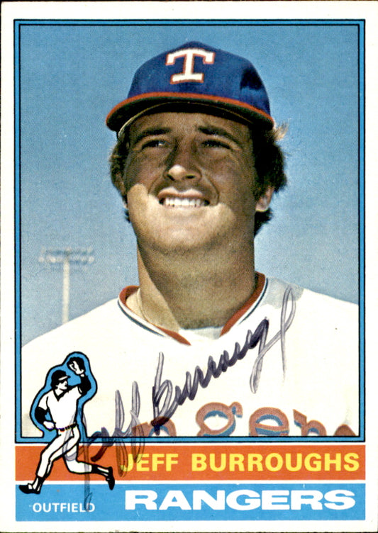 Jeff Burroughs Autographed 1976 TOPPS Card #360 Texas Rangers 183448