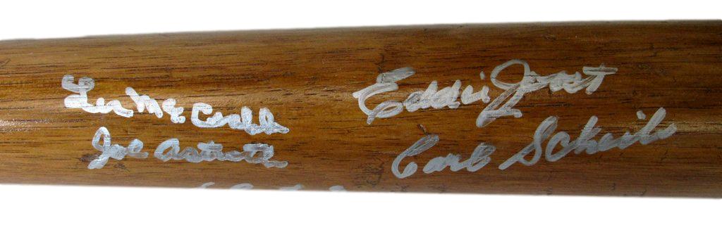 Philadelphia Athletics 1940s Multi-Signed 34" Vintage Wood Baseball Bat 170712