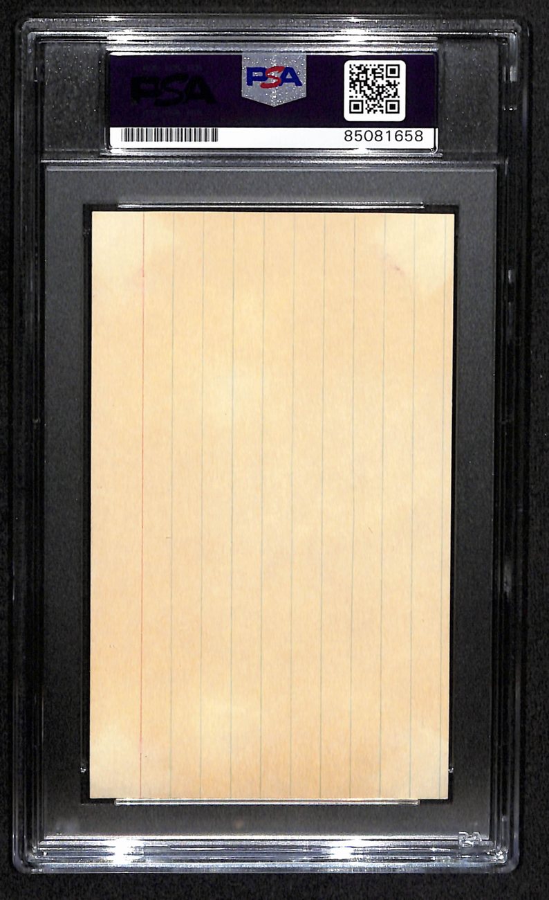 Harmon Killebrew HOF Signed 3x5 Index Card Minnesota Twins PSA/DNA 184234