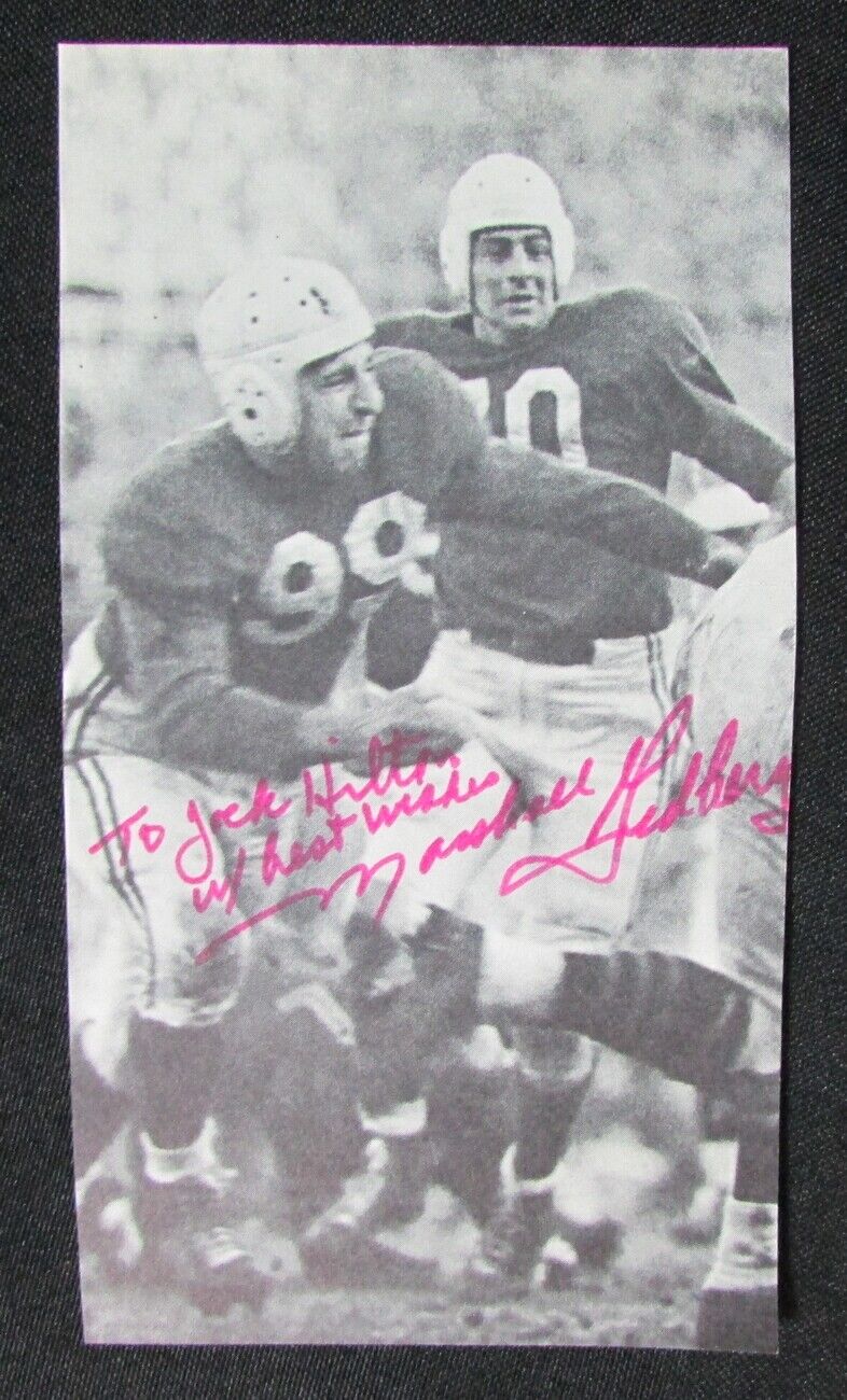 Marshall Goldberg Pittsburgh Panthers Signed 3.5x6.5 B/W Magazine Photo 151675