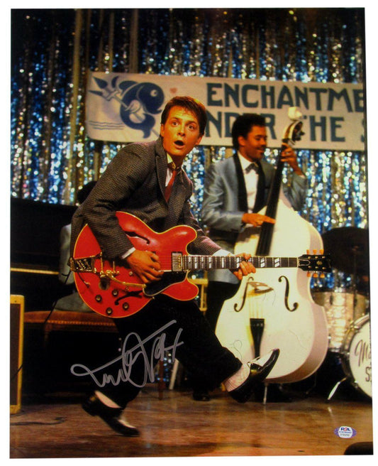 Michael J Fox Signed/Auto 16x20 "Back to the Future" Photo PSA/DNA 164838