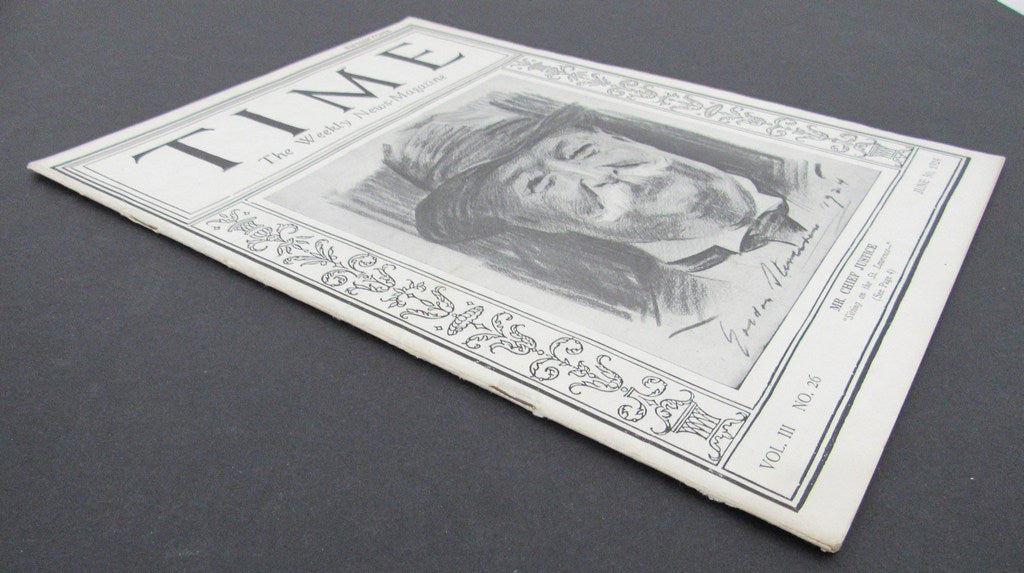 Time Magazine Vol III No 26 June 30, 1924 William Hoeard Taft 183265