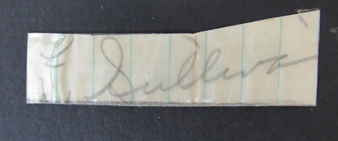 Frank Sullivan Loyola (LA)/Chicago Bears d. 1956 Signed Cut 150169