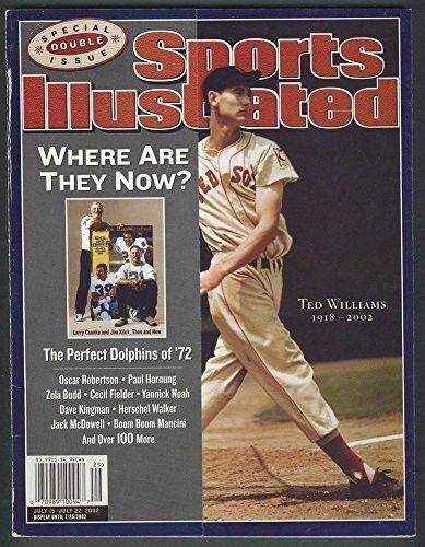 7/15/02 Sports Illustrated SI NO LABEL Ted Williams Boston Red Sox