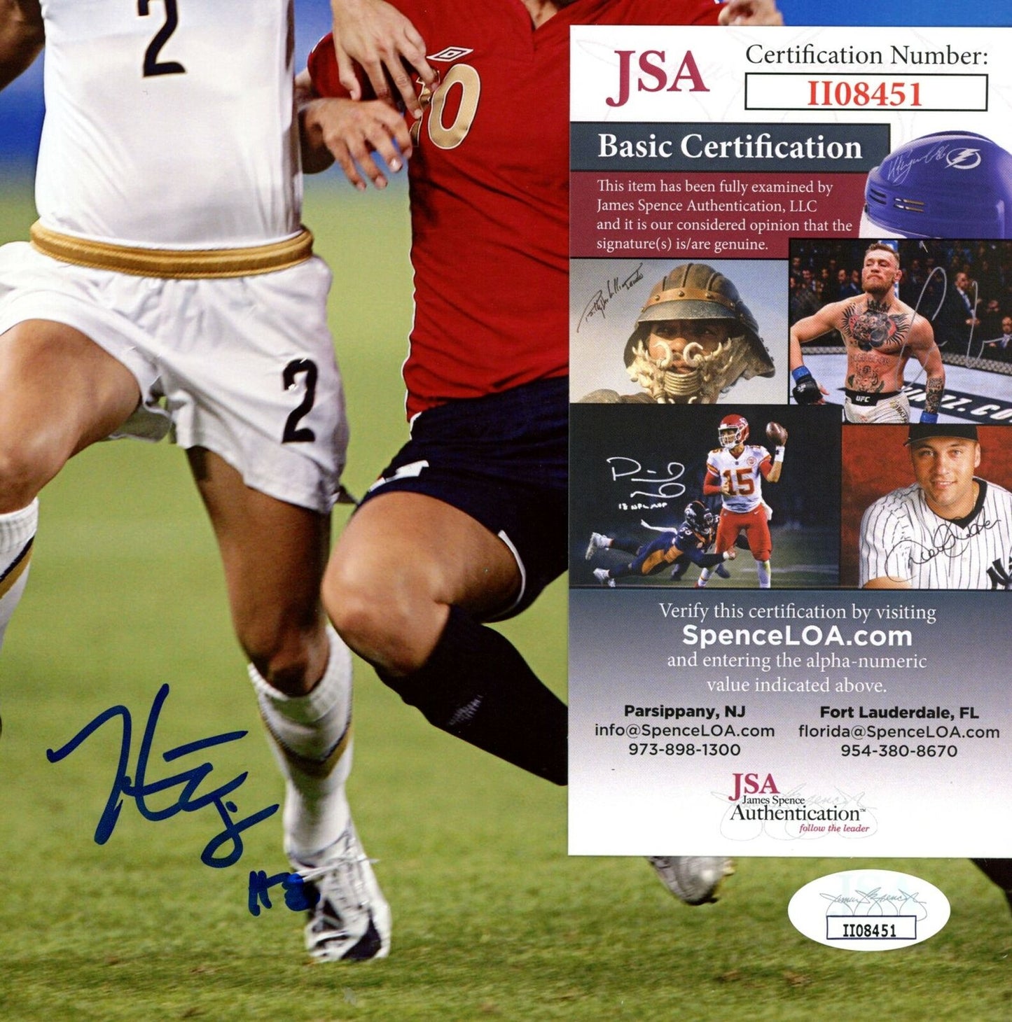 Heather Mitts USA Womens Soccer Signed/Autographed 8x10 Photo JSA 153861