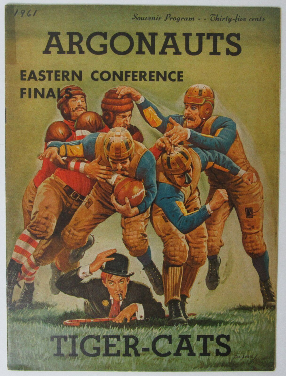 1961 CFL Eastern Conf Finals - Toronto vs. Hamilton Football Game Program 145673