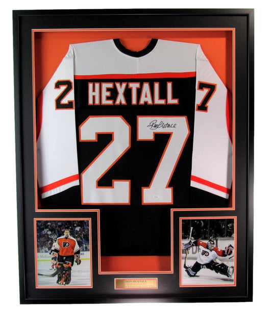 Ron Hextall Autographed Hockey Jersey Philadelphia Flyers Framed JSA