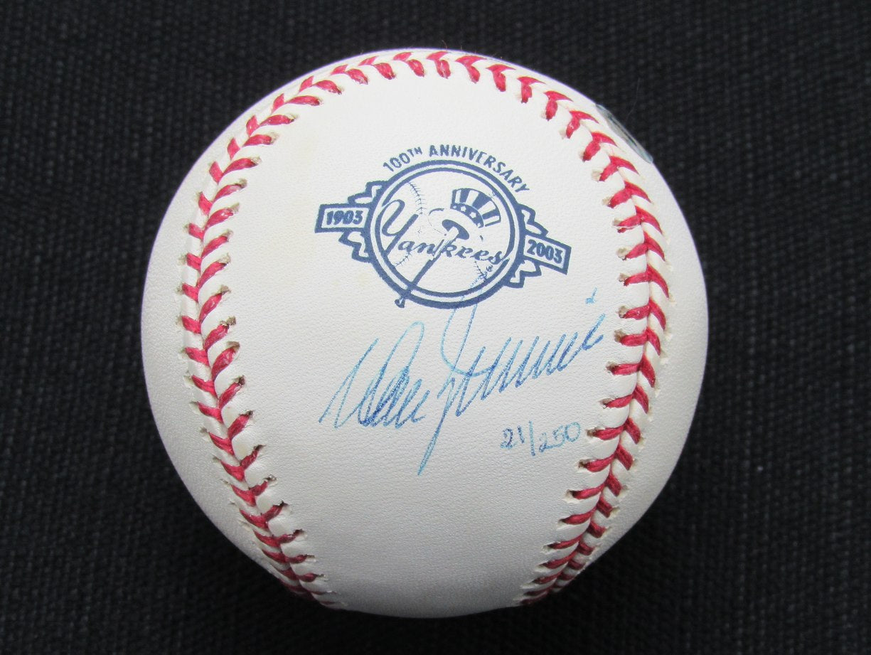 Don Zimmer Signed/Auto Yankees 100th OML Baseball STEINER Inscr 187124