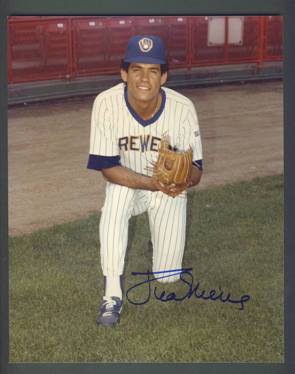 Juan Nieves Brewers Signed/Autographed 8x10 Photo PASS 124988