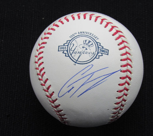 Gleyber Torres Signed/Auto Yankees 100th OML Baseball MAB Inscr 187114