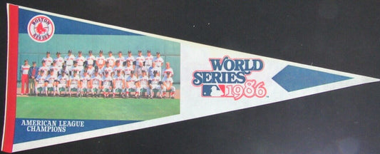 1986 Boston Red Sox American League Champions Picture 12"X30" Pennant  157965