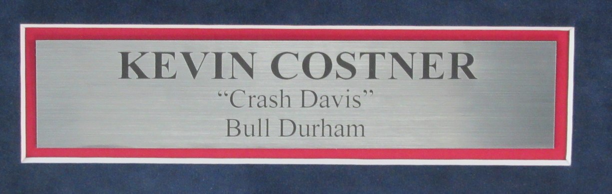 Kevin Costner Signed Baseball Jersey "Bull Durham" Framed PSA/DNA 185644