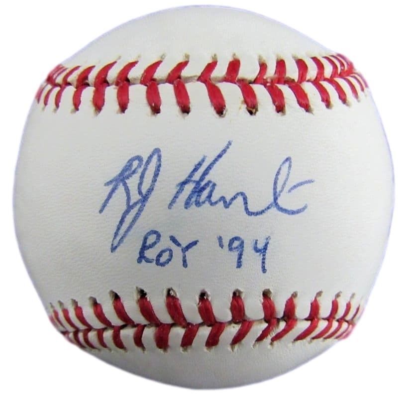 Bob Hamelin Royals AUTO Signed Rawlings Baseball Inscribed ROY 94 JSA 130599