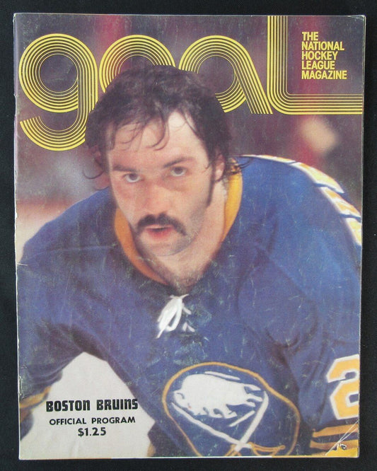 1977 Boston Bruins vs. Buffalo Sabres Ice Hockey Game Program 176417