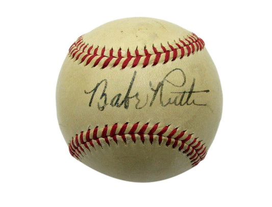 Babe Ruth HOF Signed/Auto OAL Baseball w/Original Box PSA/DNA NM7 JSA 193134