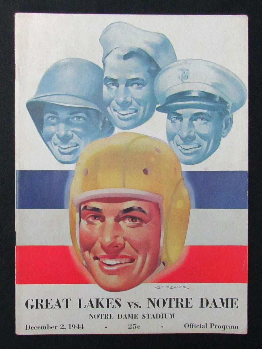 12/2/1944 Great Lakes vs. Notre Dame Program 185938