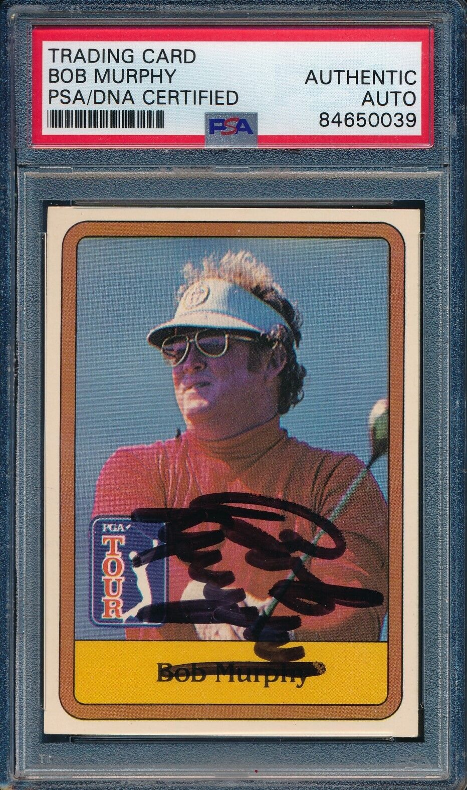 1981 DONRUSS PGA Bob Murphy #41 Authentic Card Signed PSA/DNA 176054