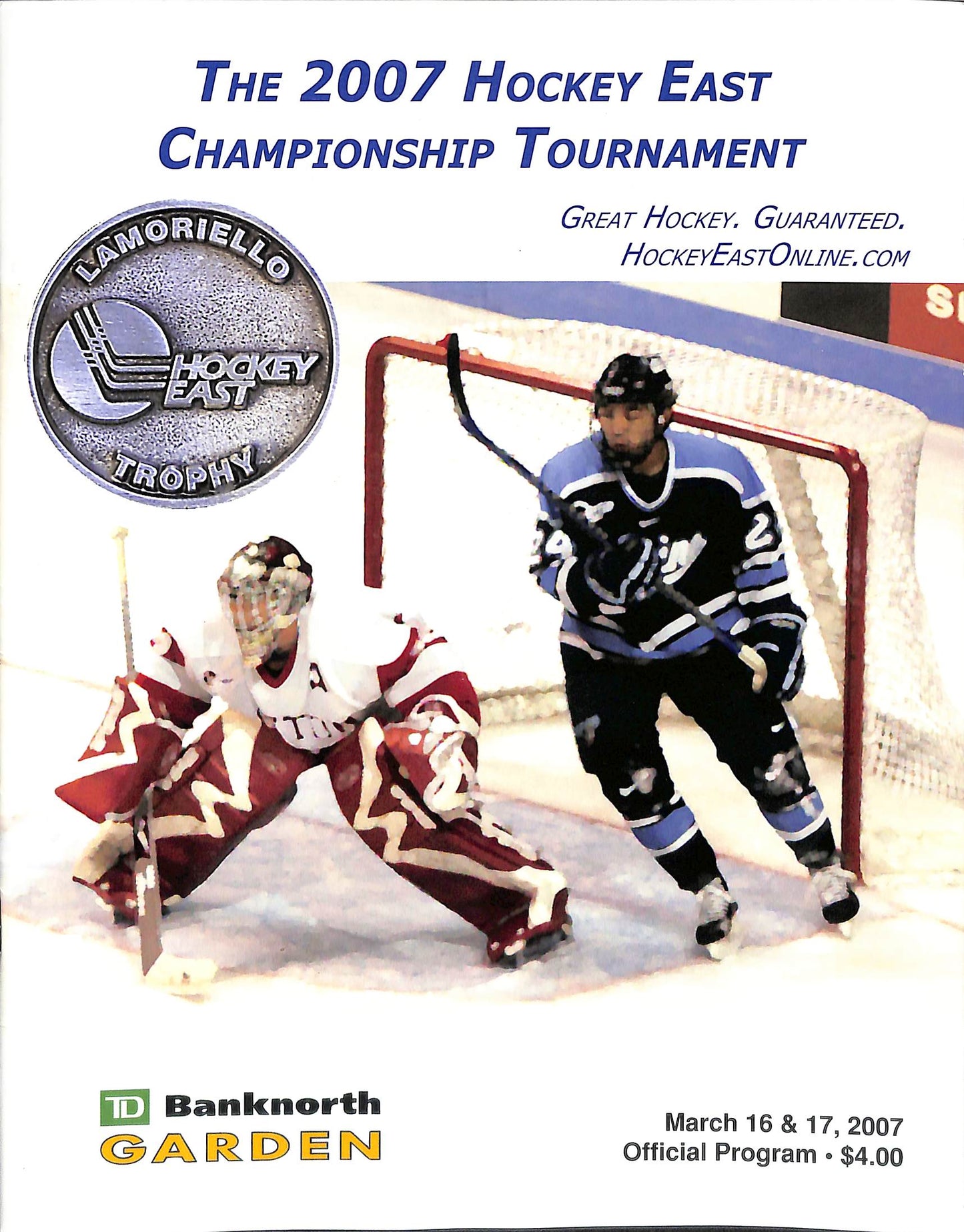 2007 Hockey East Championship Tournament Program Boston College 180757