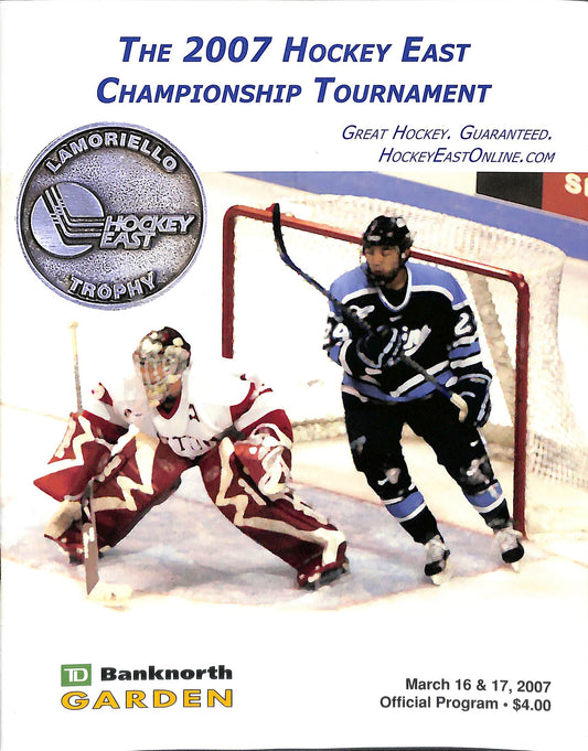 2007 Hockey East Championship Tournament Program Boston College 180757