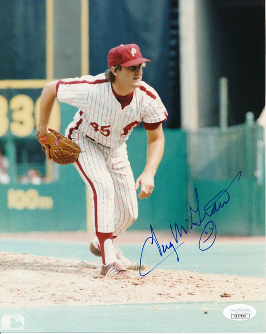 Tug McGraw Philadelphia Phillies Signed/Autographed 8x10 Photo JSA 144624