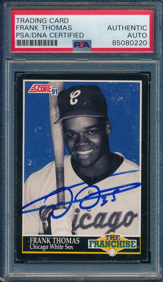 Frank Thomas HOF Autographed 1991 Score Card #874 White Sox PSA/DNA 184016