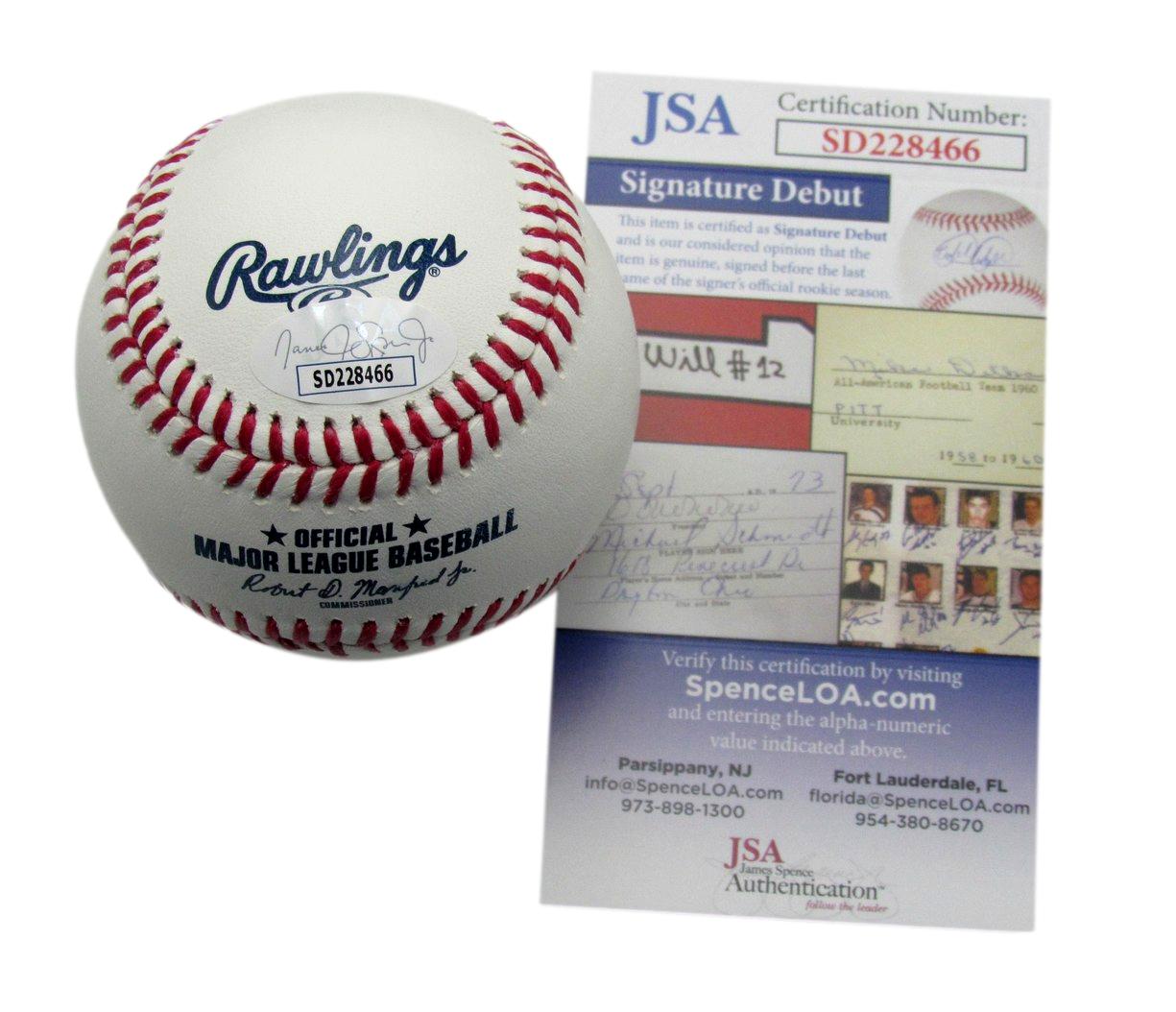 Dylan Crews Autographed Rawlings OML Baseball LSU Tigers/Nationals JSA 183820