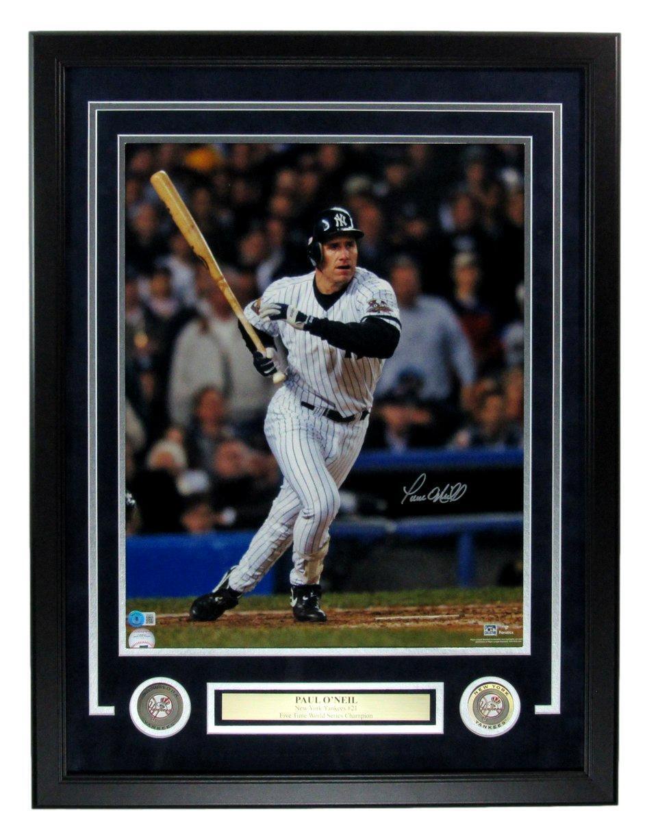 Paul O'Neil Autographed 16x20 Photo New York Yankees Framed Beckett 177210