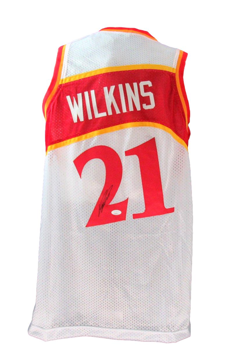 Dominique Wilkins HOF Autographed Custom Basketball Jersey Hawks JSA 183330