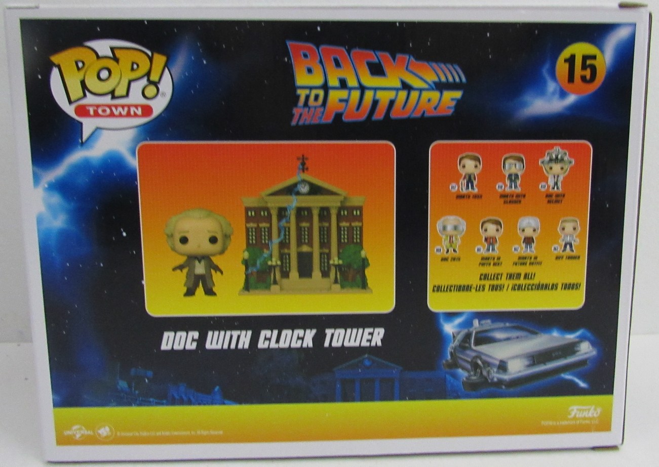 Christopher Lloyd Autographed Funko Pop #15 Doc With Clock Tower JSA