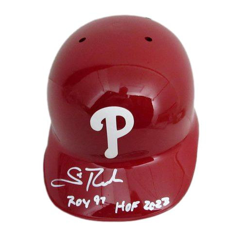 Scott Rolen HOF Signed/Inscr Rawlings Batting Helmet Phillies Steiner CX 188489