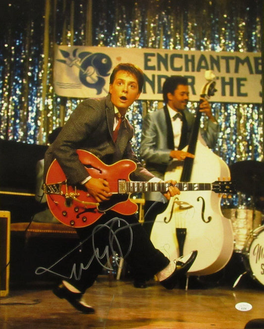 Michael J Fox Autographed 16x20 Photo "Back to the Future" JSA