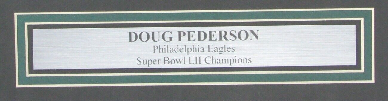 Doug Pederson Eagles Signed/inscr 16x20 Photo Super Bowl LII Framed JSA 155856