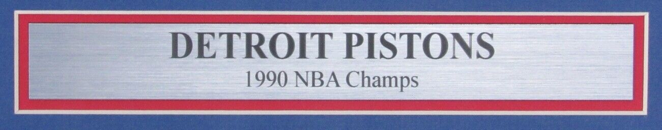 Detroit Pistons 1990 NBA Champs The Detroit News Newspaper Framed 157876