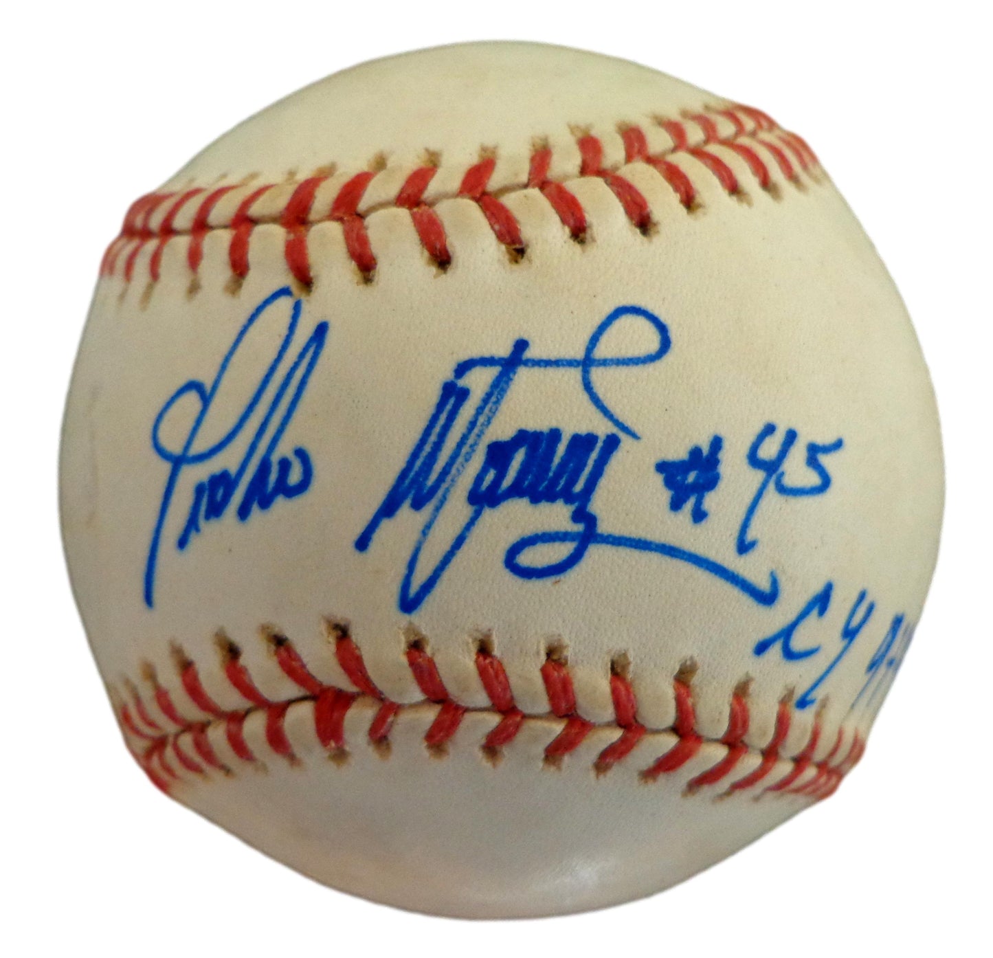 Pedro Martinez HOF Autographed/Inscribed OML Baseball Boston Red Sox JSA 180383